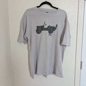 Jeep Light Gray Graphic Men's Tee